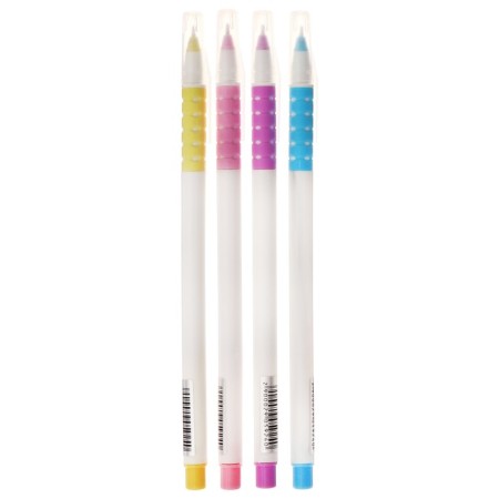 A set of ballpoint pens 12 pieces, 1.0mm, white housing with a rubber deaf, blue ink, mix