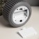 LED candle "Interior gray", 9.5x5 cm, AAX2 (not in set.), T/white