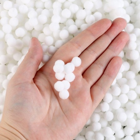A set of parts for the decor "bombs", a set of 5000 pcs., Size 1 pc. - 1 cm, white color-3