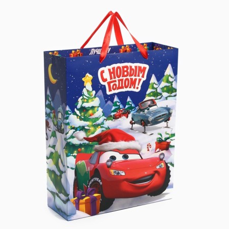 New Year. Gift package, 31x40x11.5 cm, cars-1