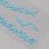 Sticker Plastic Rhocker "Choker from Stars" Blue 11.6x18 cm