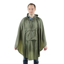 A raincoat rally with a pocket, an adult, water-repellent, khaki, length 100 cm
