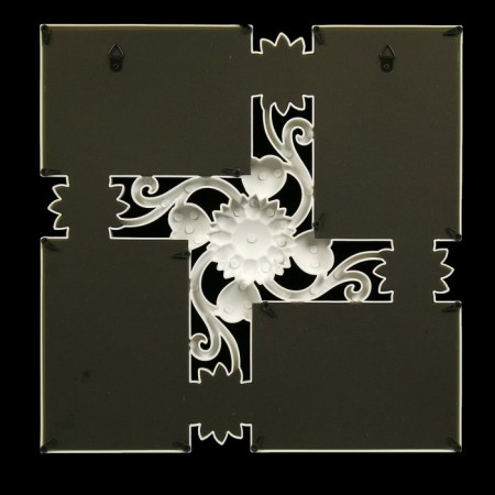 Photo frame plastic in 4 photos 10x15 cm "chamomile" white 35x35x2.5 cm-3
