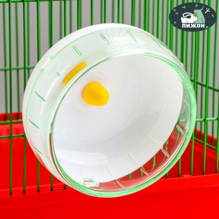 Wheel for rodents are quiet, 14 cm, green