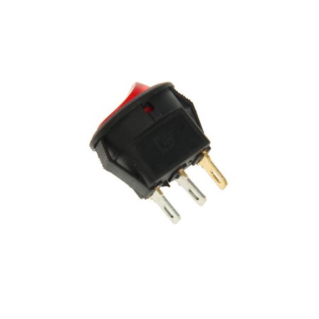 The keyboat REXANT RWB-106, Round, 250V, 3A (3C), On -off, Micro, Red, C under under-1