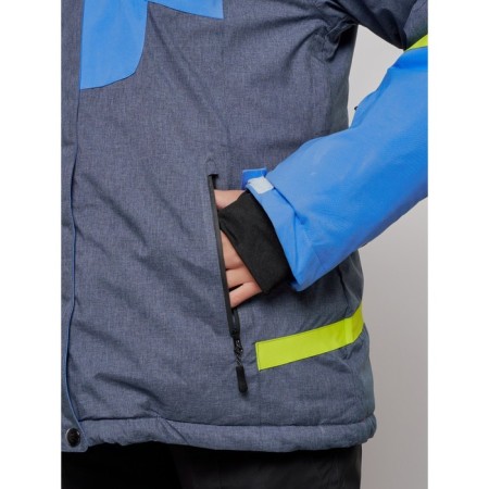 Ski jacket female winter, size 58, blue color-8