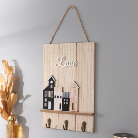 Decorative tree hooks "houses" 19x29 cm-1