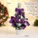 Christmas tree decor "Festive" bow Bow gift, 15x29 cm, purple
