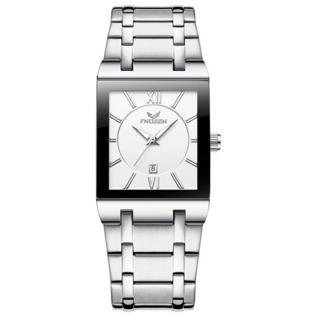 Women's watches women, with a calendar, a dial 4.2 x 2.9 cm, a strap L-26 cm, 3 atm, silver