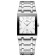Women's watches women, with a calendar, a dial 4.2 x 2.9 cm, a strap L-26 cm, 3 atm, silver
