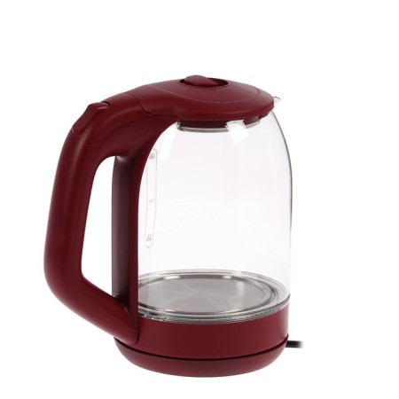 Electric kettle Luazon LSK-1809, glass, 1.8 l, 1500 watts, backlight, red-3