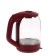 Electric kettle Luazon LSK-1809, glass, 1.8 l, 1500 watts, backlight, red
