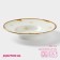 Porcelain plate for a paste of the ORGANIC GOLD, 150 ml, D = 21 cm, white color