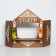 Shirma for a puppet theater with decorations, wood, 70 × 55 cm