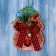 Decoration Christmas tree "New Year's style" Bante Cage, 12x9 cm, red