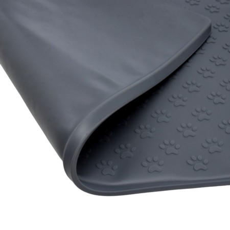 Silicone rug for a bowl with texture, 48 x 30 cm, dark gray-4