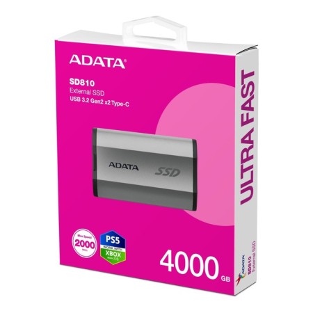 SSD A-DATA USB-C 4TB SD810-4000G-CSG SD810 1.8 "Gray-5