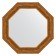 Mirror in the baguette frame, trained bronze 99 mm, 79.2x79.2 cm