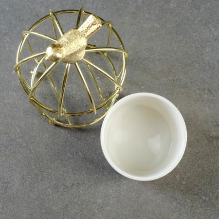 Kashpo "Golden Cage" 20x9x9cm-4