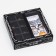 Box for 8 sweets + chocolate, with a window, "male", black, 17.7 x 17.85 x 3.85 cm, set 5