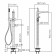 Wasserkraft Sauer 7121 bath mixer, floor, shower, brass, gold