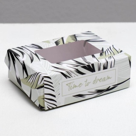 Confectionery packaging, a box of lamination "Tropics", 10 x 8 x 3.5 cm