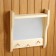 Carved mirror with 1 shelf and 3 hooks, 45 × 50 × 10 cm