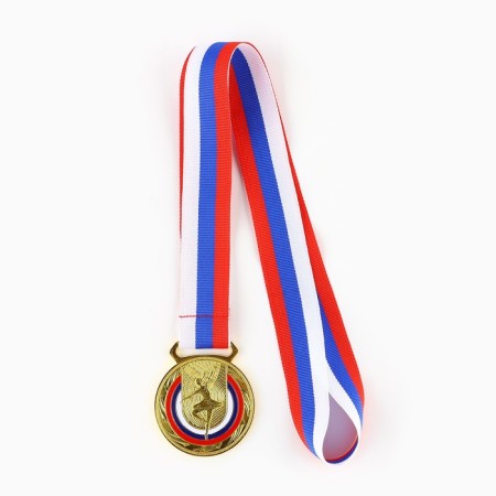 Medal thematic 198, "ballet", d = 5 cm. Color gold. With a ribbon-3