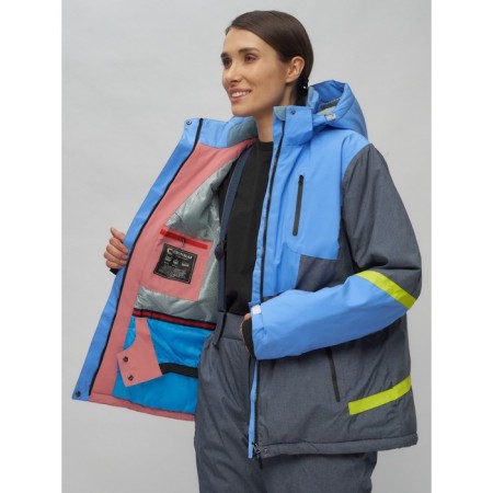Ski suit female, size 58, blue color-11