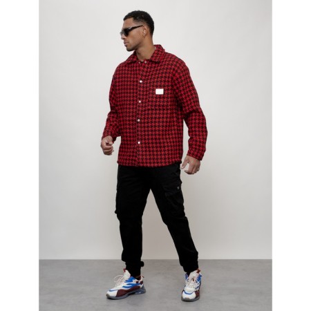 Windbreaker male, size 54, red color-12