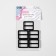 The buckle is regulatory, two -sided, internal width - 25 mm, thickness - 3 mm, 5 pcs, black matte color