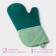 Mitten for hot with the cuff "Profi" silicone, 34 × 17.5 × 2cm, green color