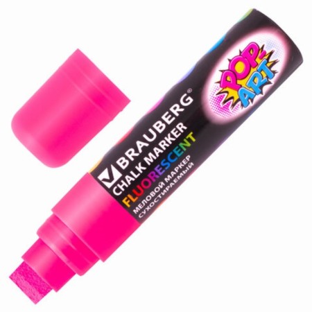 Cretaceous Brauberg "Pop-Art", 15 mm, dry, for smooth surfaces, pink