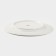Board ceramic dining shares "Lambruo", d = 25 cm, white color