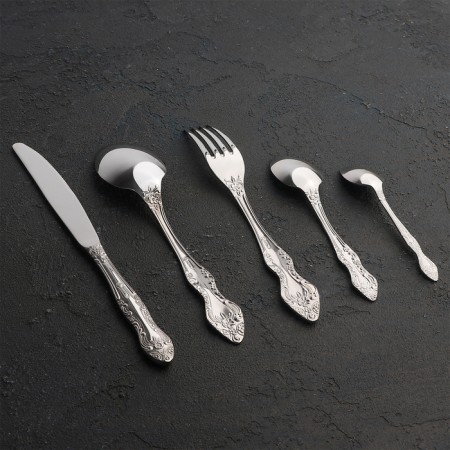 Tractor's set "Troika", 30 objects, silver color-2