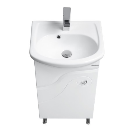Tumbling under the Aquaton sink Hummingbird 45 left white 1a065201KO01L-3
