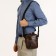 Male bag with lightning, brown color