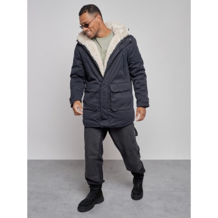 Winter male park, size 56, dark blue color-9