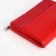 Women's wallet on magnet, red color