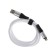 Lightning cable - USB, 5 A, TPE braid, thickened, 1 meter, white