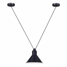 Светильник подвесной St Luce. SL1804.403.01. Svevo. 1х60 Вт, E14, 21х21х17 см, цвет чёрный
