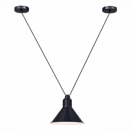 Suspension lamp ST LUCE. SL1804.403.01. Svevo. 1x60 W, E14, 21x21x17 cm, black color