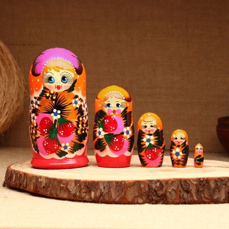 Matryoshka 5-doll "Zoya", 14-15 cm