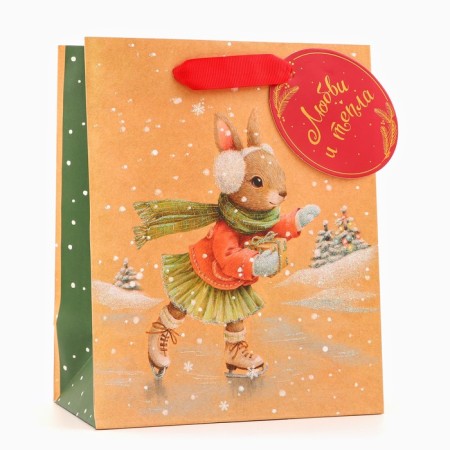 Gift package "Bunny on ice", 18 x 22.3 x 10 cm-2