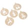 New Year's blanks for creativity "New Year! Balls with simple drawings ", 5 pcs