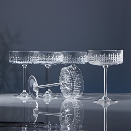 A set of crystal glasses for champagne, 260 ml, 6 pcs