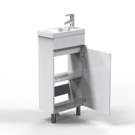 Floor Tumba Sanstar "Line 40" with the shell "Yenisei 40", white-1