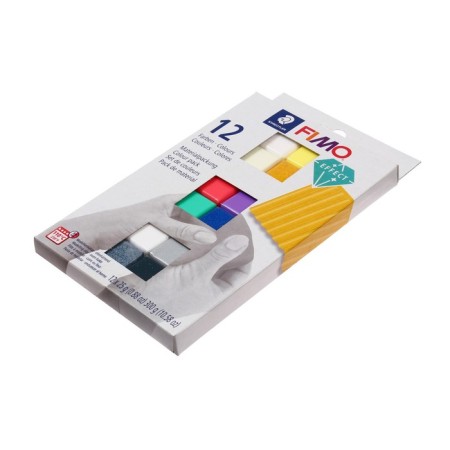 Set of plastic - polymer clay, Effect, 12 colors of 25 g-2