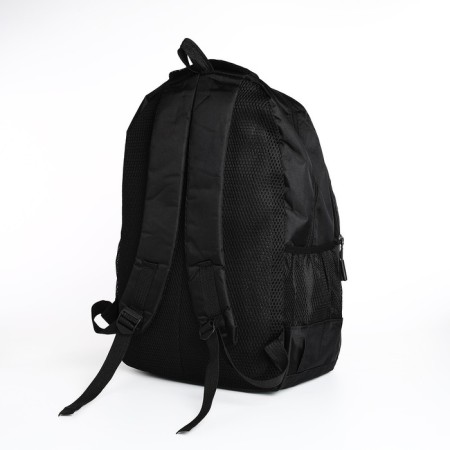 Male backpack on a zipper, 4 outer pockets, black color-3