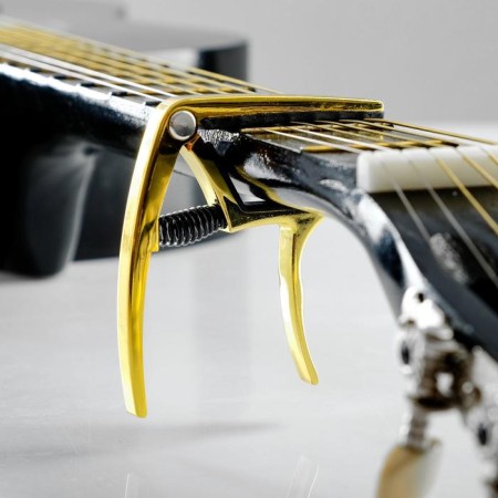 Kapodastast for the acoustic guitar ALICE A007K/GD gold-2